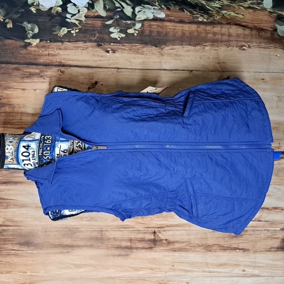 Blue Mountain Jackets & Coats Blue Quilted Vest Nwt Blue Mountain